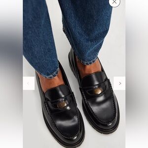 FREE PEOPLE LIV LOAFERS size 39 black